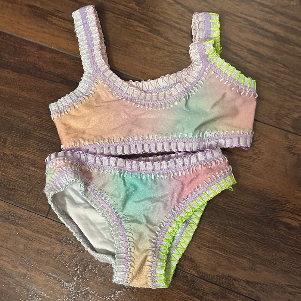 Colorful Tie-Dye Bikini Set